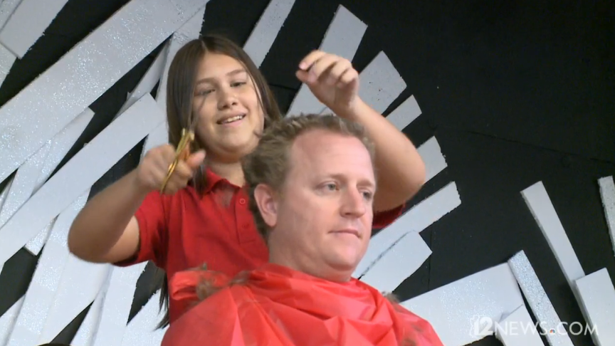 Heritage Elementary School Principal Shaves His Head