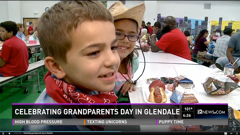 Heritage Elementary Cowboys and Cowgirls Enjoy Grandparents Day Lunch