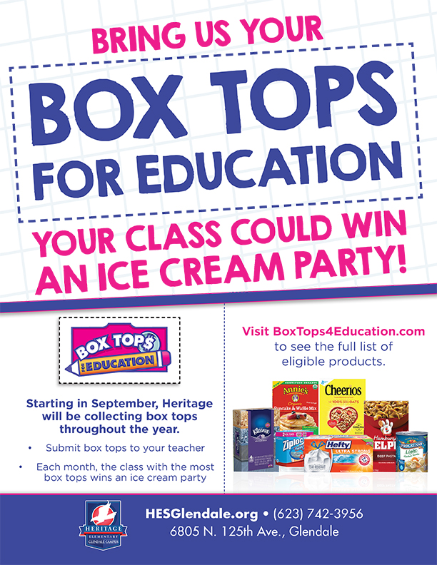 We are Collecting Box Tops for Education