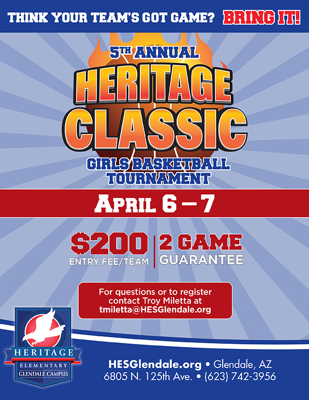 Don't Miss the 5th Annual Heritage Classic Girls Basketball Tournament 