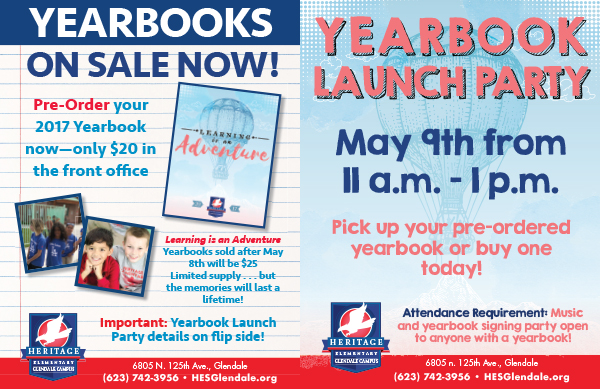 Yearbook Sale and Launch Party