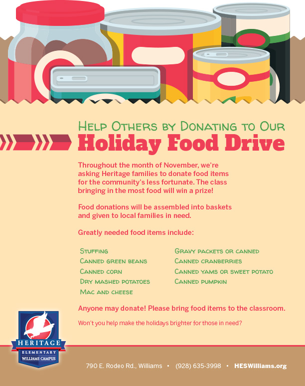 Contribute to Our Holiday Food Drive